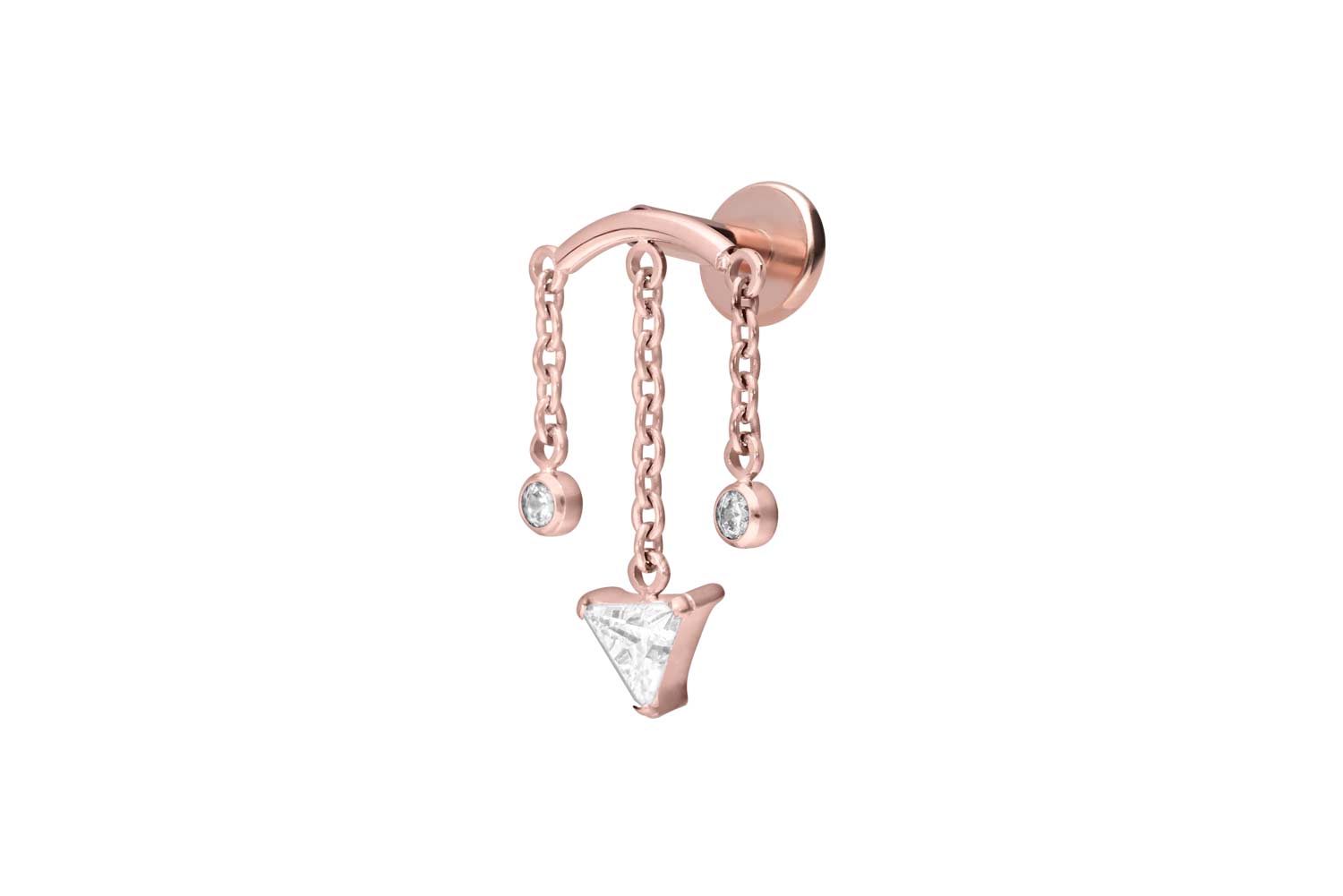 Titan Labret Piercing mit Innengewinde WINDSPIEL